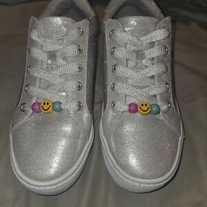 The Children's Place Silver Sparkle Sneakers with Beads